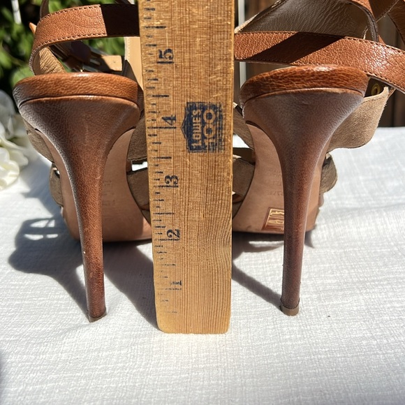 HERVE LEGER Suede / Leather Platform Sandal, Size 8.5. 🤎 - Picture 7 of 17